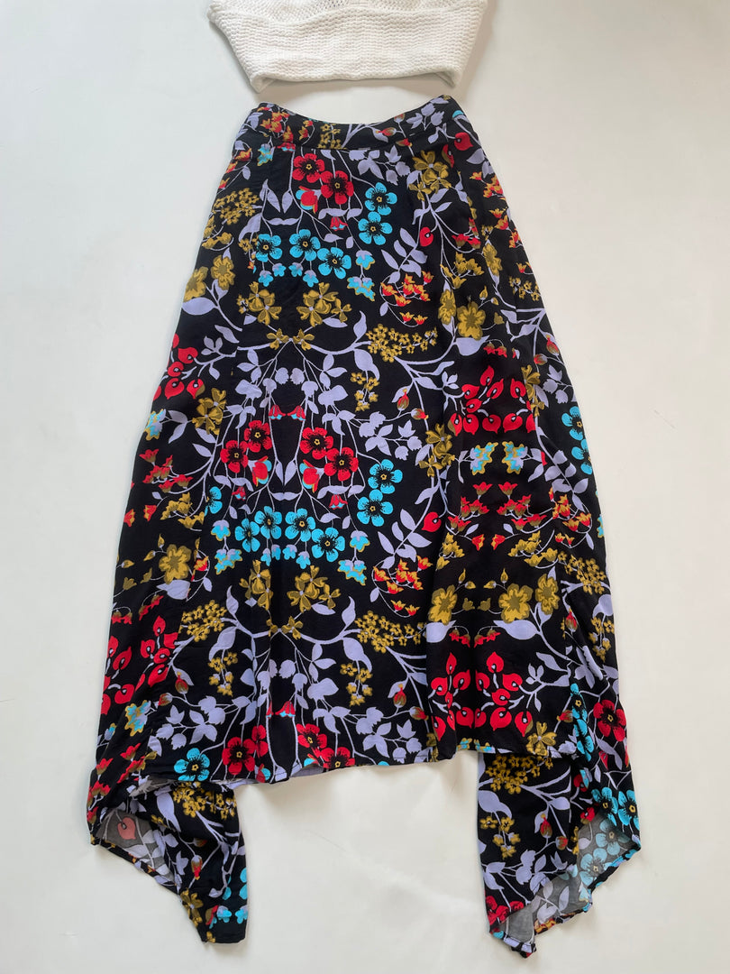 Asymmetric Cotton Skirt-Waist 30