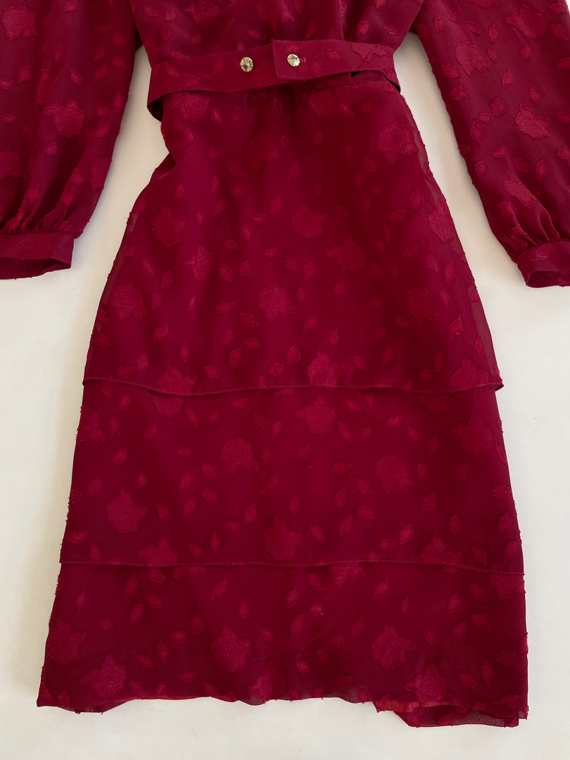 Roses Vintage Dress-Bust 44