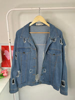 Load image into Gallery viewer, Ruyi Cutout Denim Jacket-Bust 46
