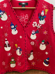 Embroidered Christmas Sweater-Bust 42