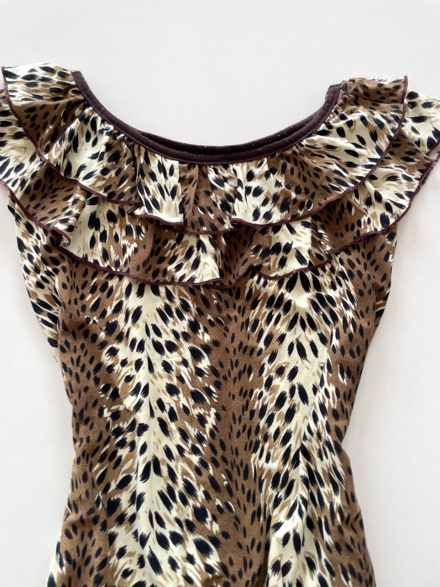 Vintage Animal Print Top-Bust 38