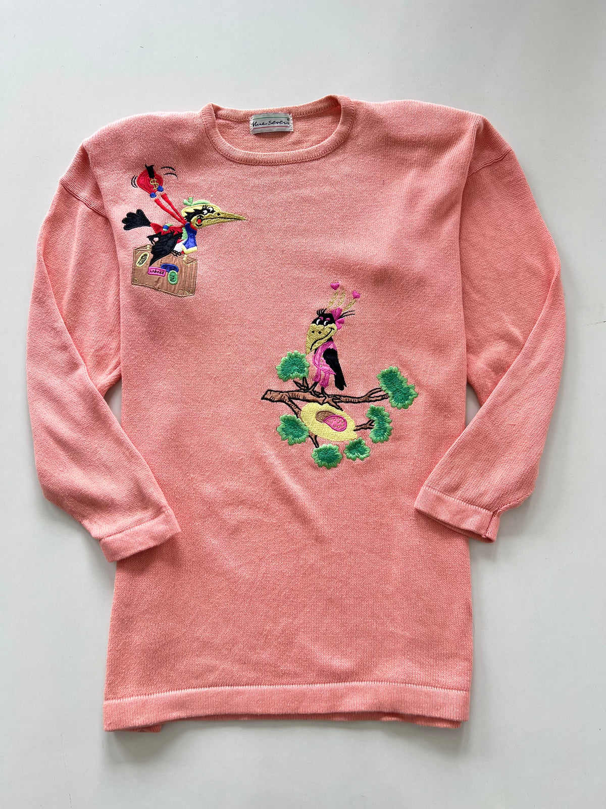 Blue Seven Embroidered Sweater-Bust 48