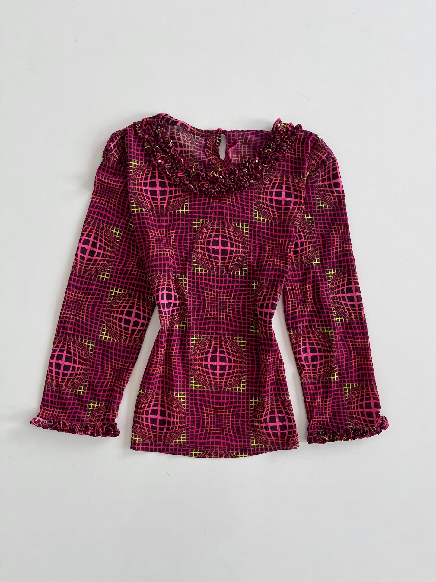 Ruffle Vintage Top-Bust 40 to 42