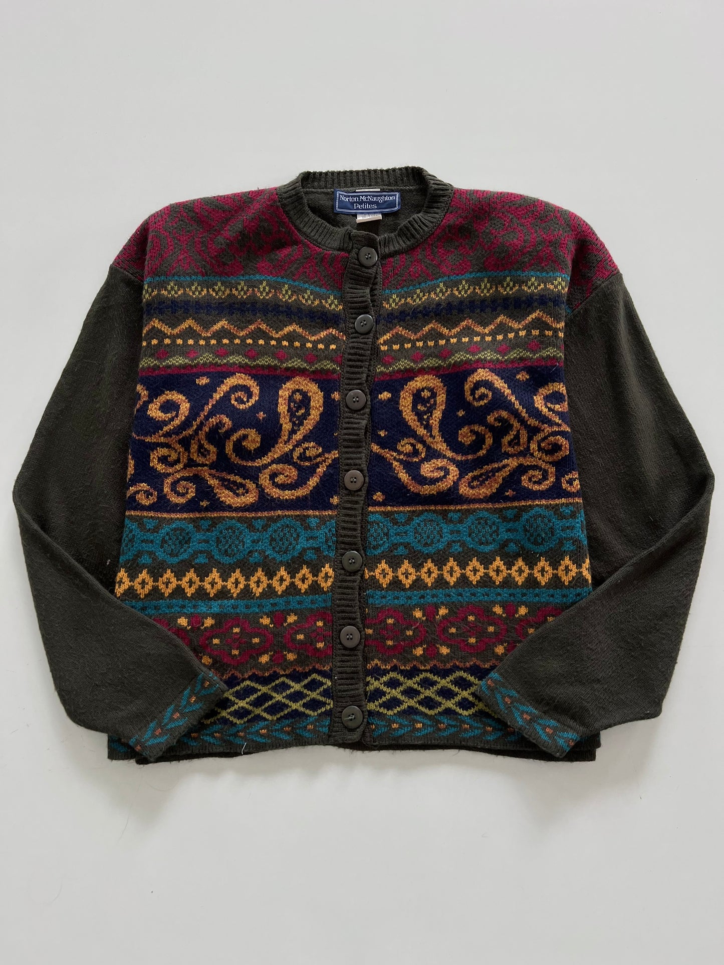 Norton McNaughton Petites Embroidered Sweater-Bust 44