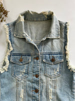 Load image into Gallery viewer, Denim Vest-Bust 30