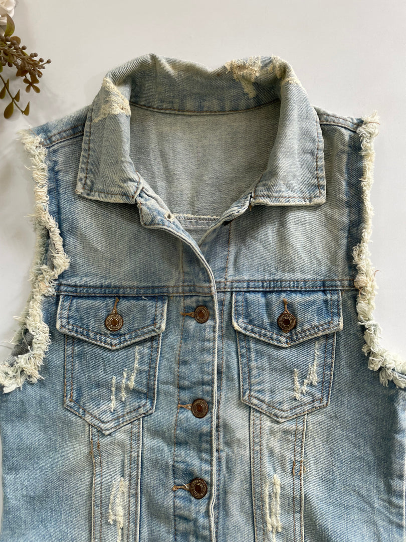 Denim Vest-Bust 30