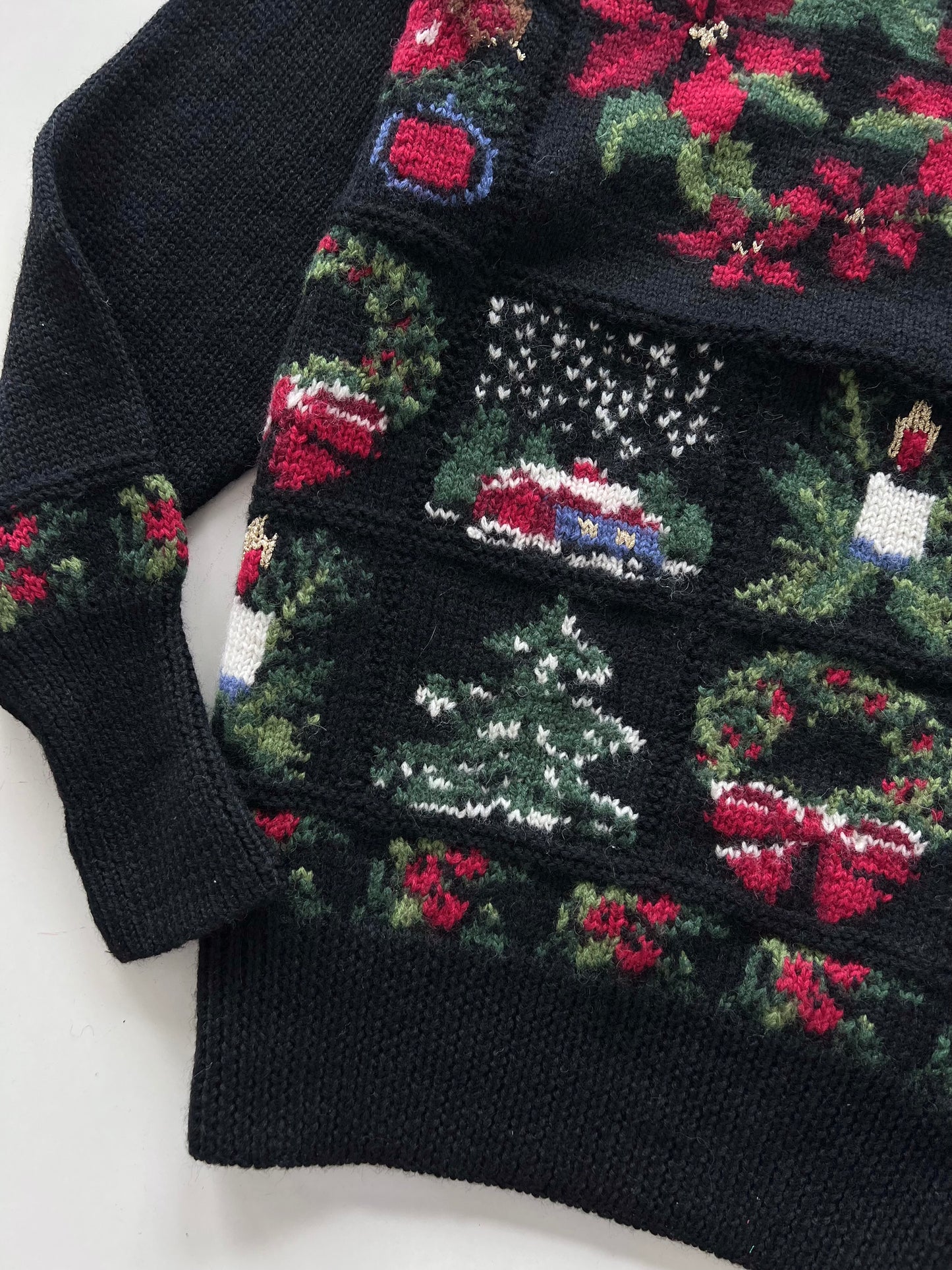 Chelsea Cambell 100% Wool Christmas Sweater-Bust 44