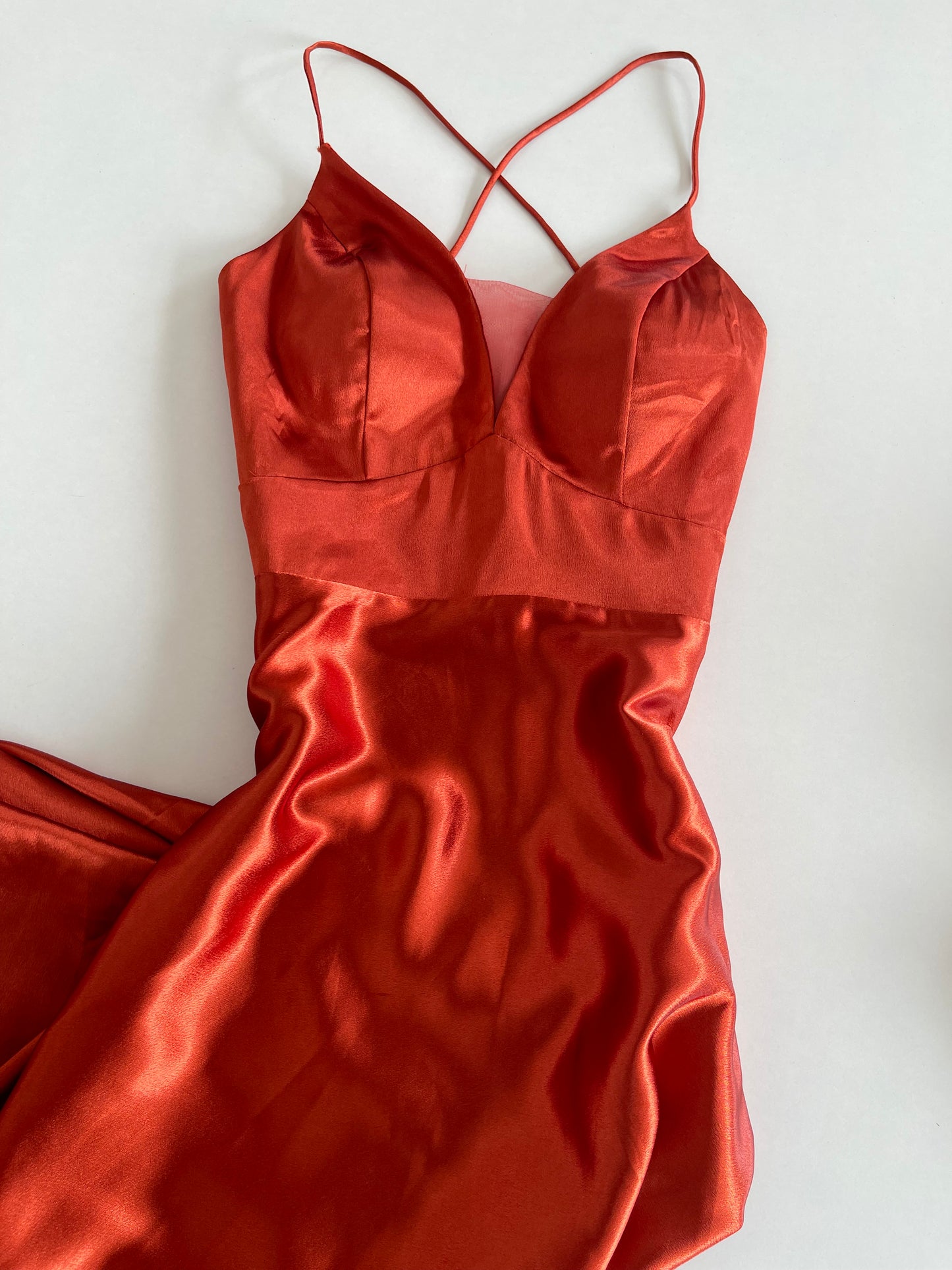 Vintage Satin Dress-Bust 38