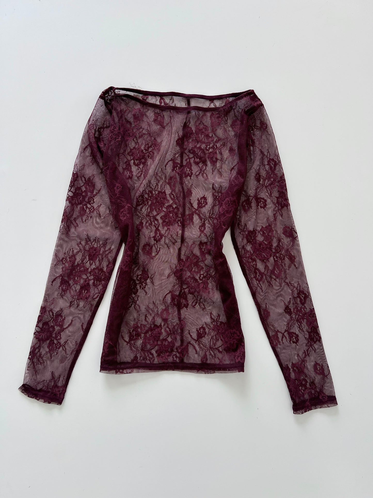 Lace Sheer Top-Bust 36 to 38
