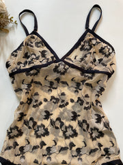 INC Sheer Lingerie Lace Bodysuit-Bust 28 to 30