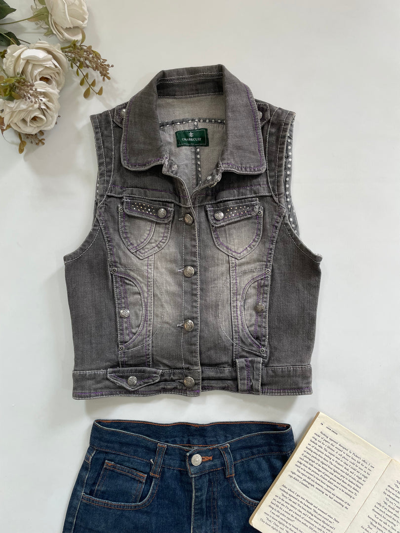 Denim Vest-Bust 32