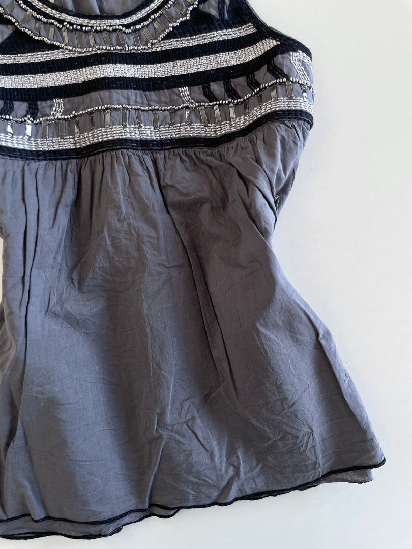 Vintage Embroidered Eight2nine Cotton Top-Bust 32