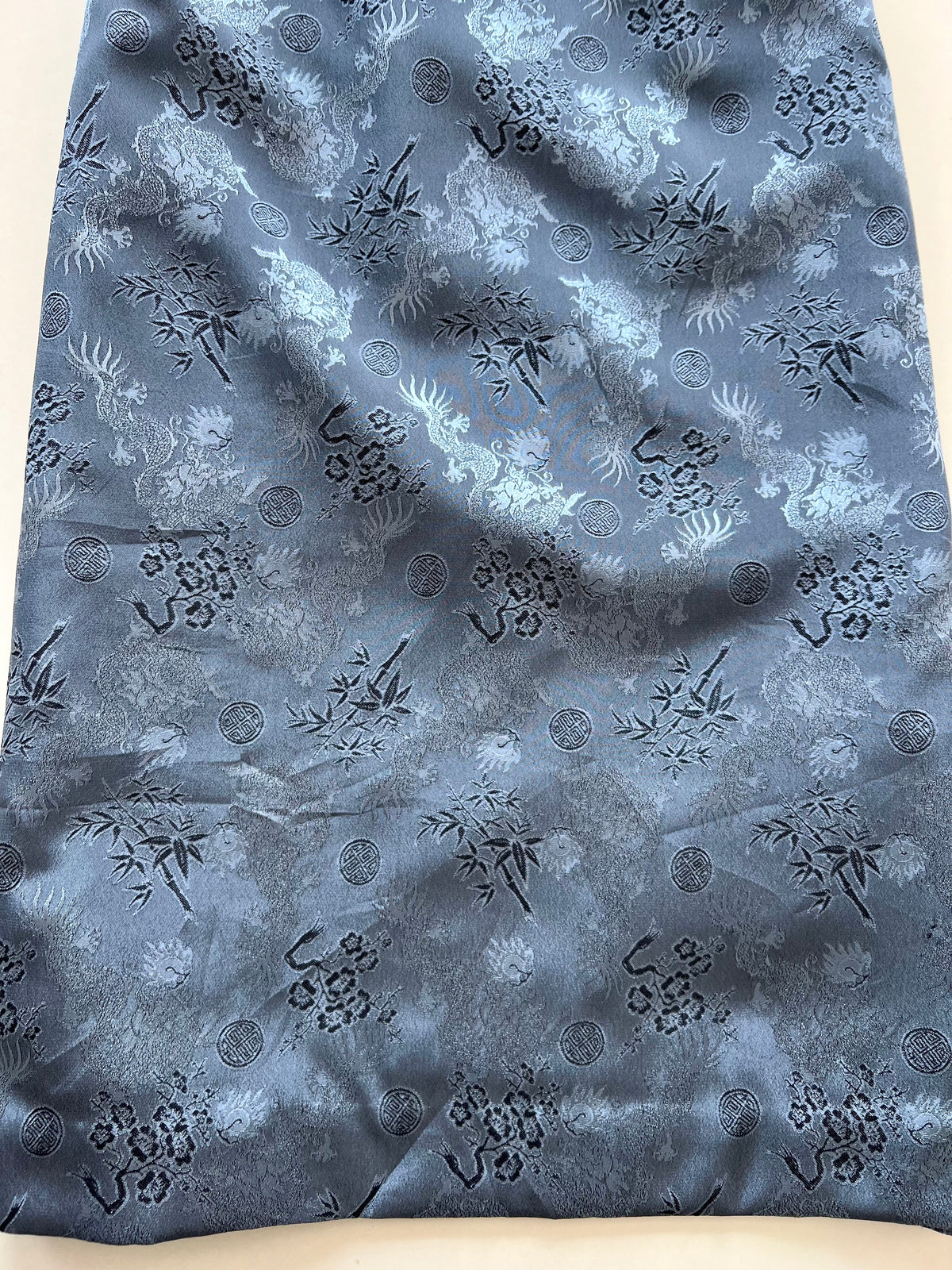 Vintage Satin Jacquard Cheongsam-Bust 36