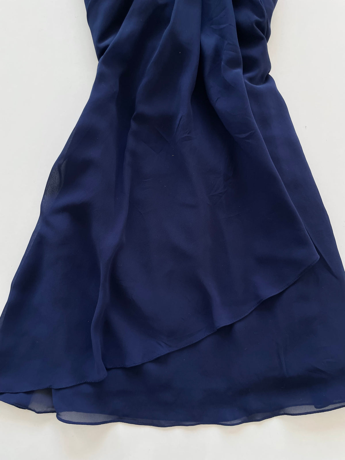 Jora Collection Embroidered Navy Blue Vintage Dress-Bust 32