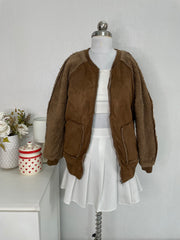 Super Duper Thick Suede Fur Jacket - Bust 34 to 36