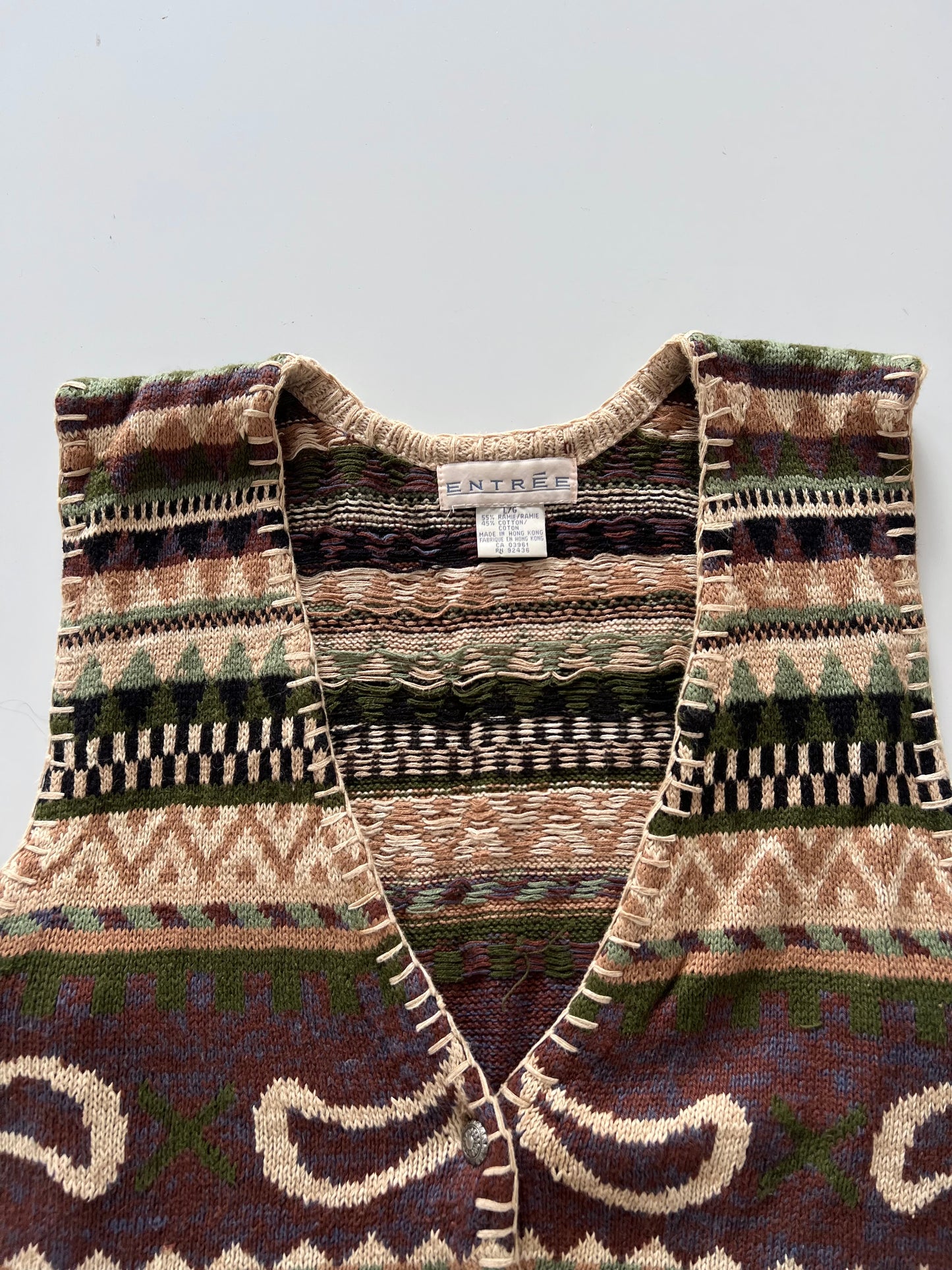 Entree Embroidered Sweater-Bust 46
