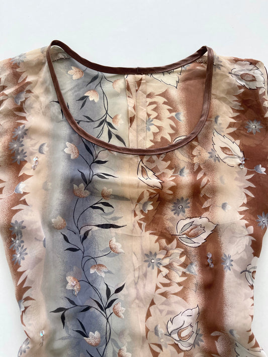 Sheer Vintage Top-Bust 44