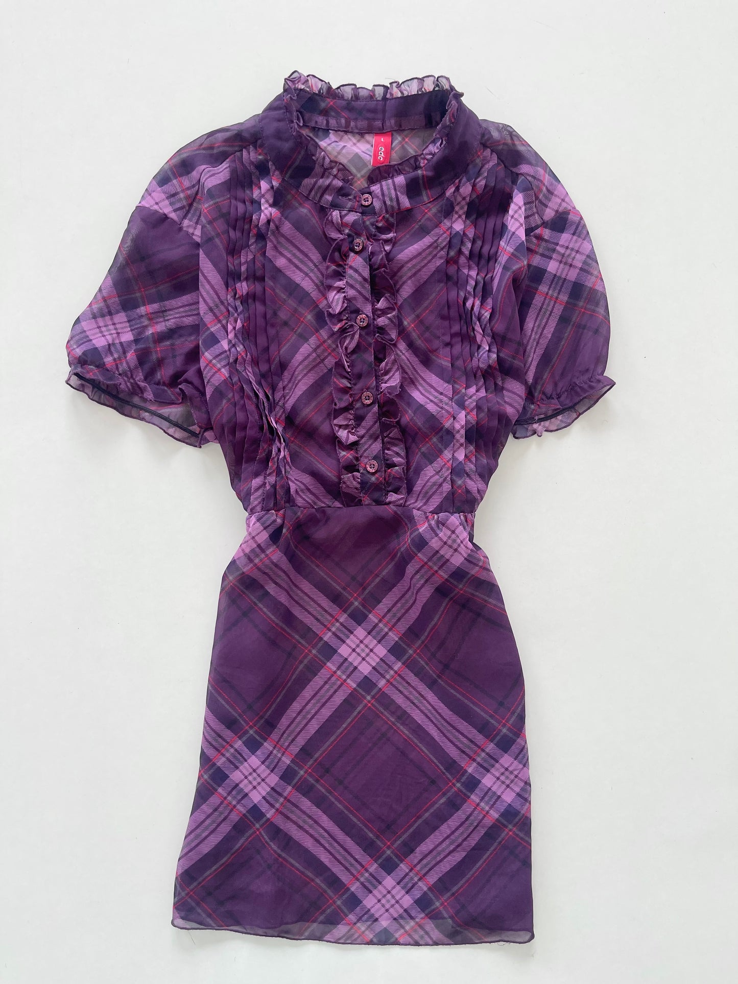Edc Ruffle Vintage Sheer Top-Bust 38
