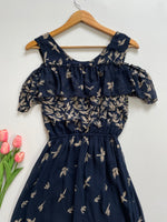 Load image into Gallery viewer, BLUE BIRDS PRINTED DRESS - BUST 34 to 36
