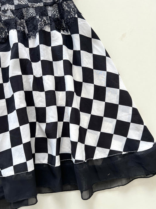Y2k Checkered Dress-Bust 30