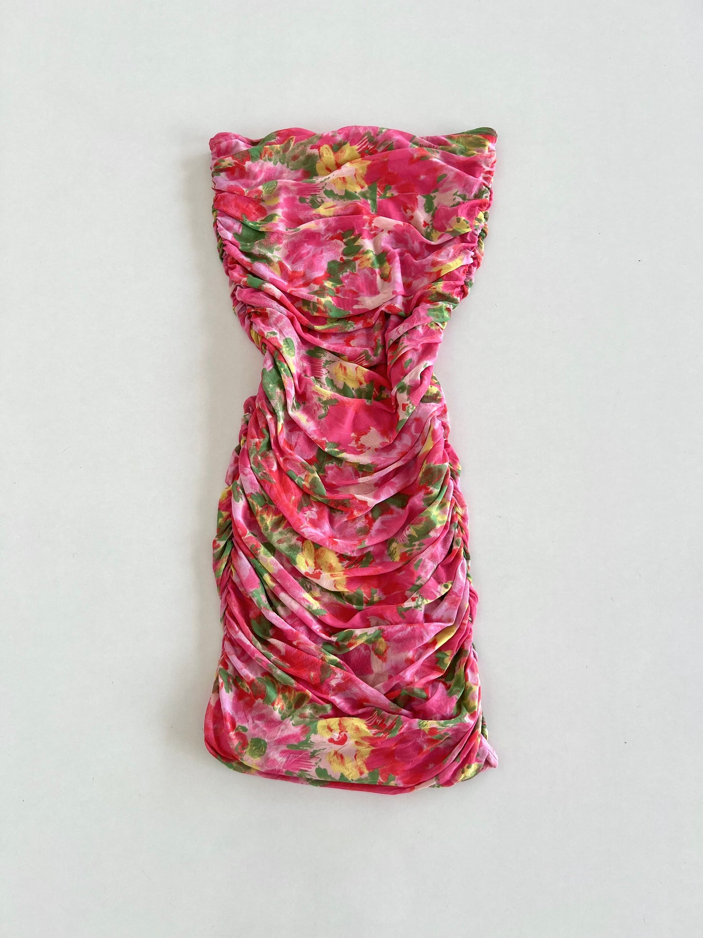 Pinkrose Ruched Dress-Bust 48 to 50