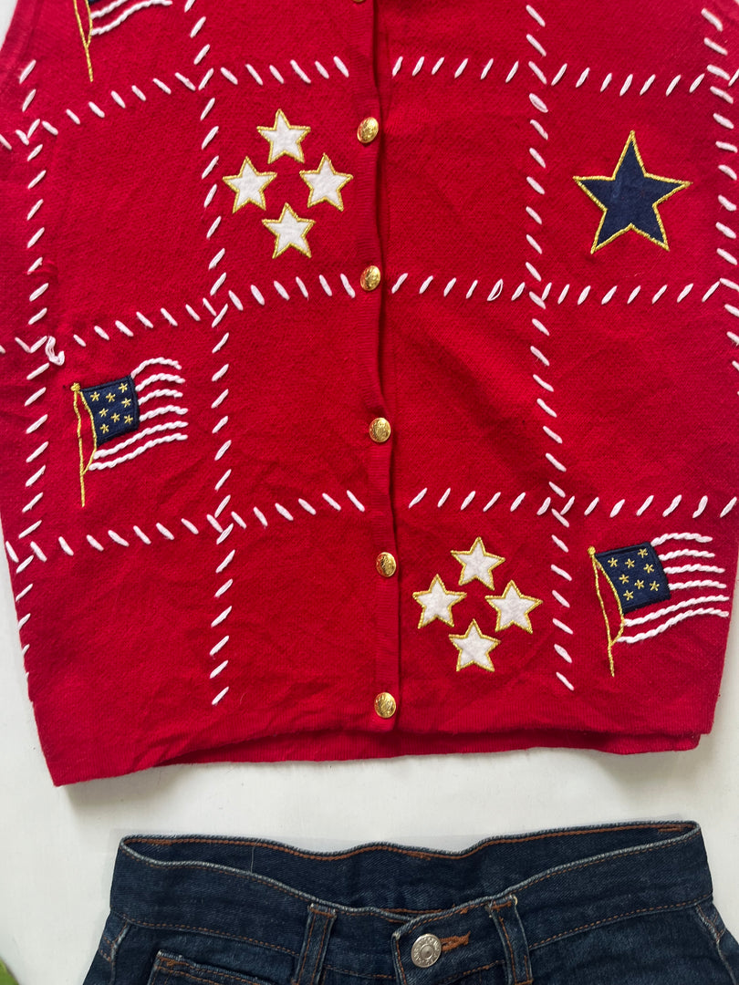 Christmas Sweater Vest-Bust 34