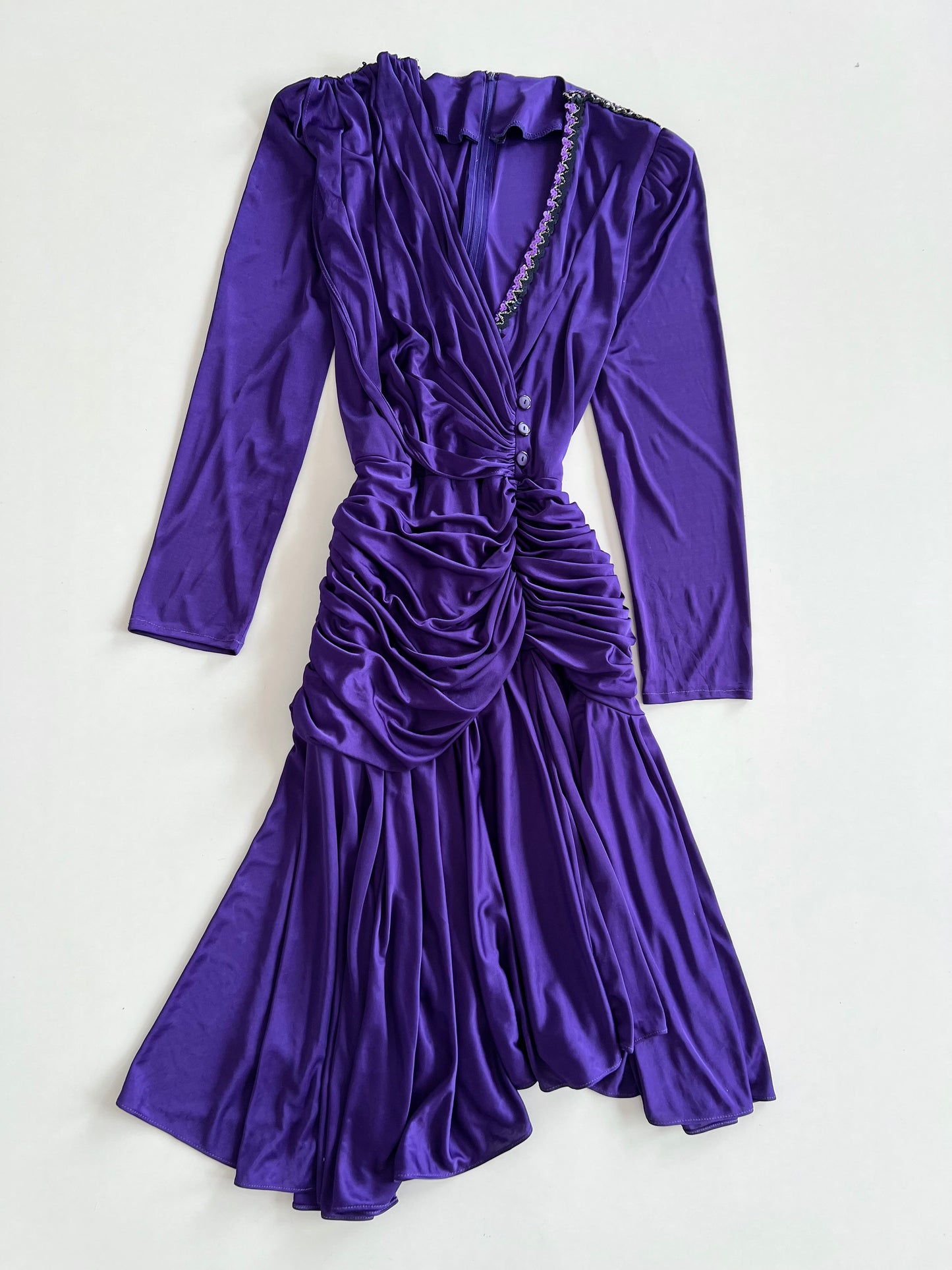 Purple Vintage Dress-Bust 38 to 40