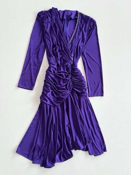 Purple Vintage Dress-Bust 38 to 40