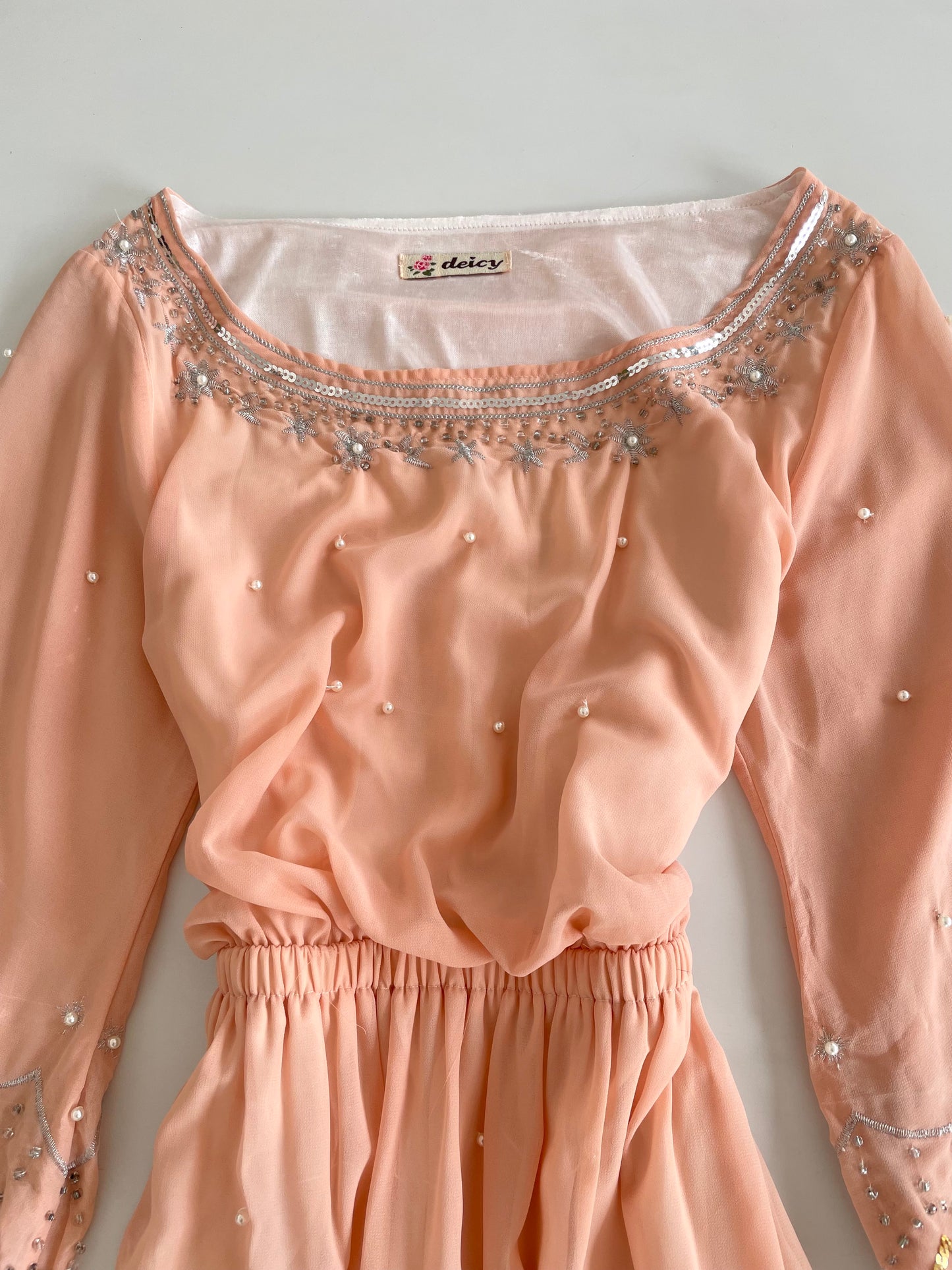 Deicy Hand Embroidered Dress- Bust 32