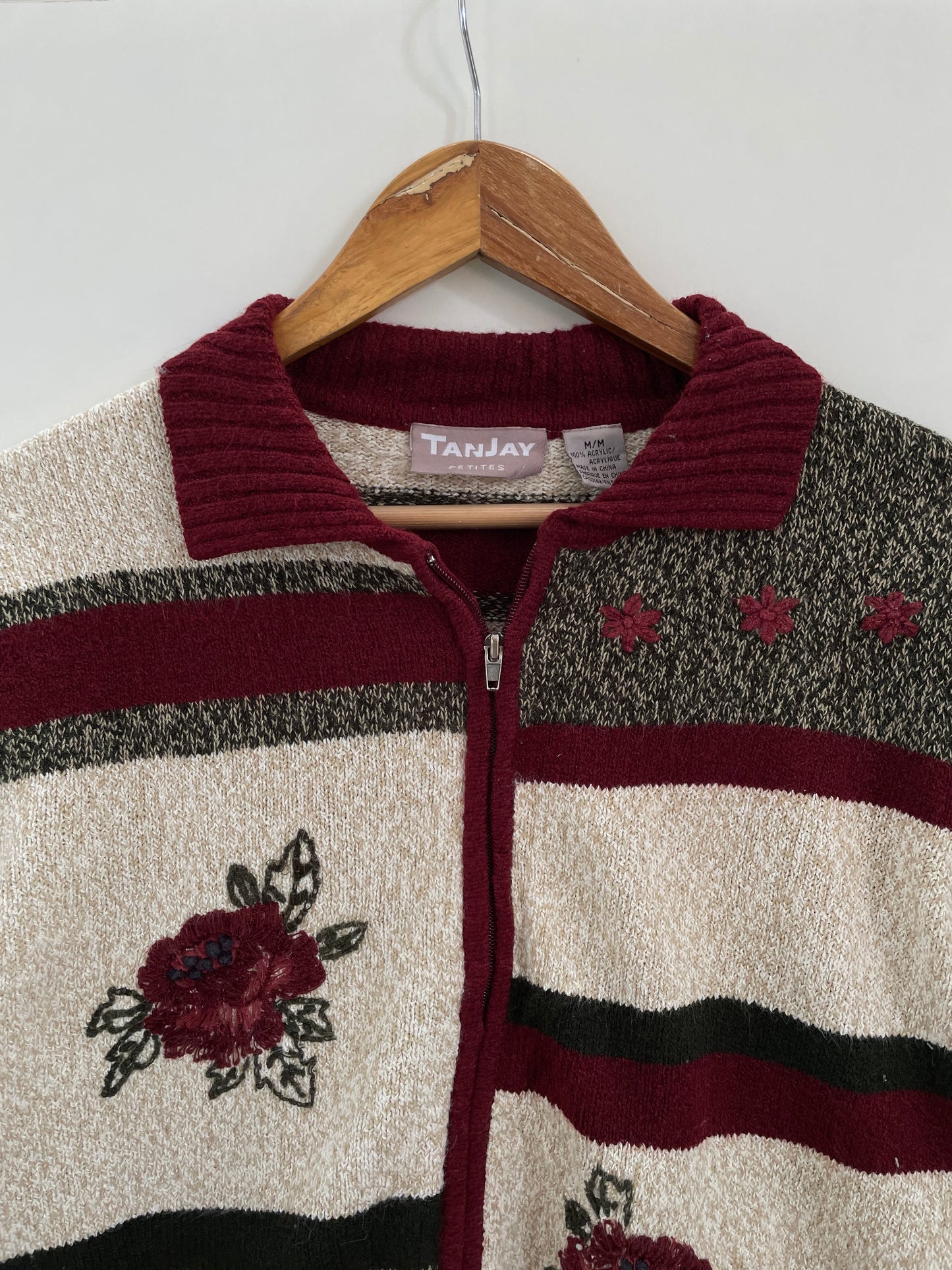 Tanjay Embroidered Vintage Sweater-Bust 42