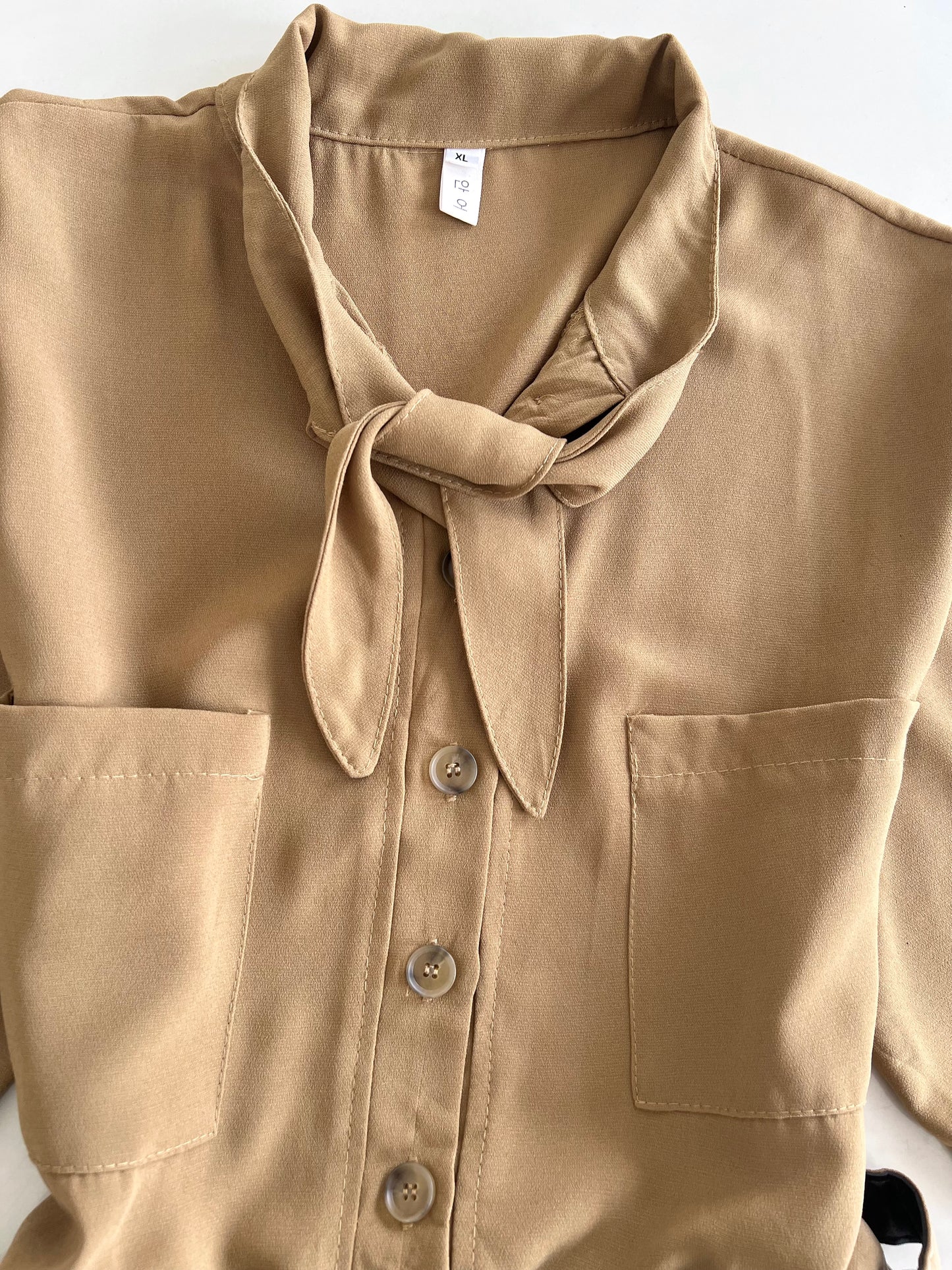 Beige Jumpsuit-Bust 40