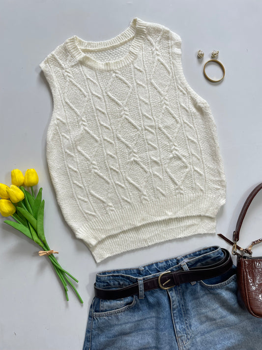 Soft Sweater Vest- Bust 34 to 36