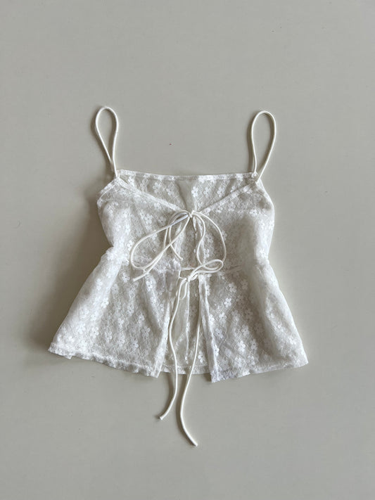 Lace Sheer Top-Bust 34