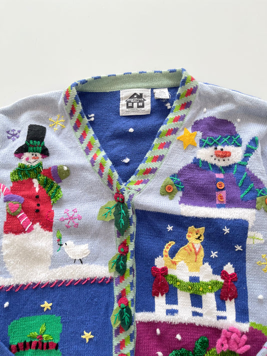 Storybook Knits Christmas Hand Embroidered Sweater-Bust 48