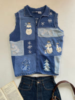 Load image into Gallery viewer, Blair Embroidered Christmas Sweater Vest-Bust 50
