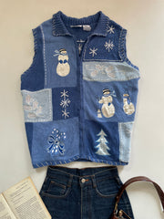 Blair Embroidered Christmas Sweater Vest-Bust 50
