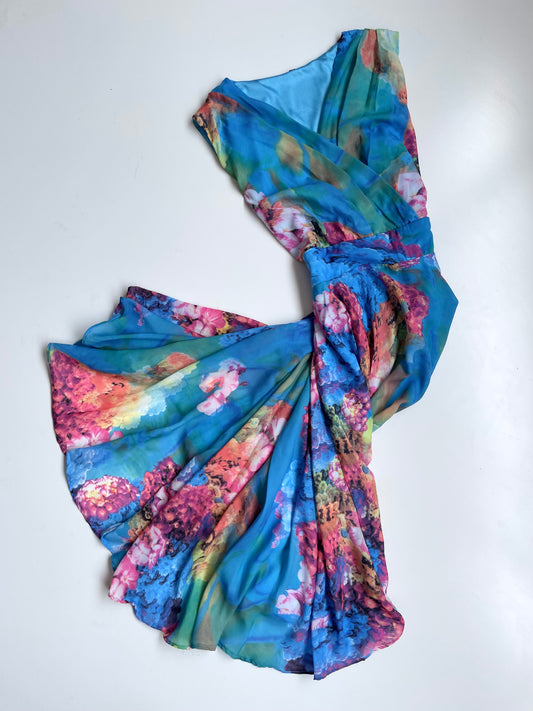 Vintage Floral Dress-Bust 38