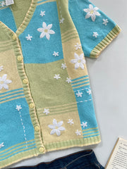 Christopher & Banks Embroidered Sweater Vest-Bust 42