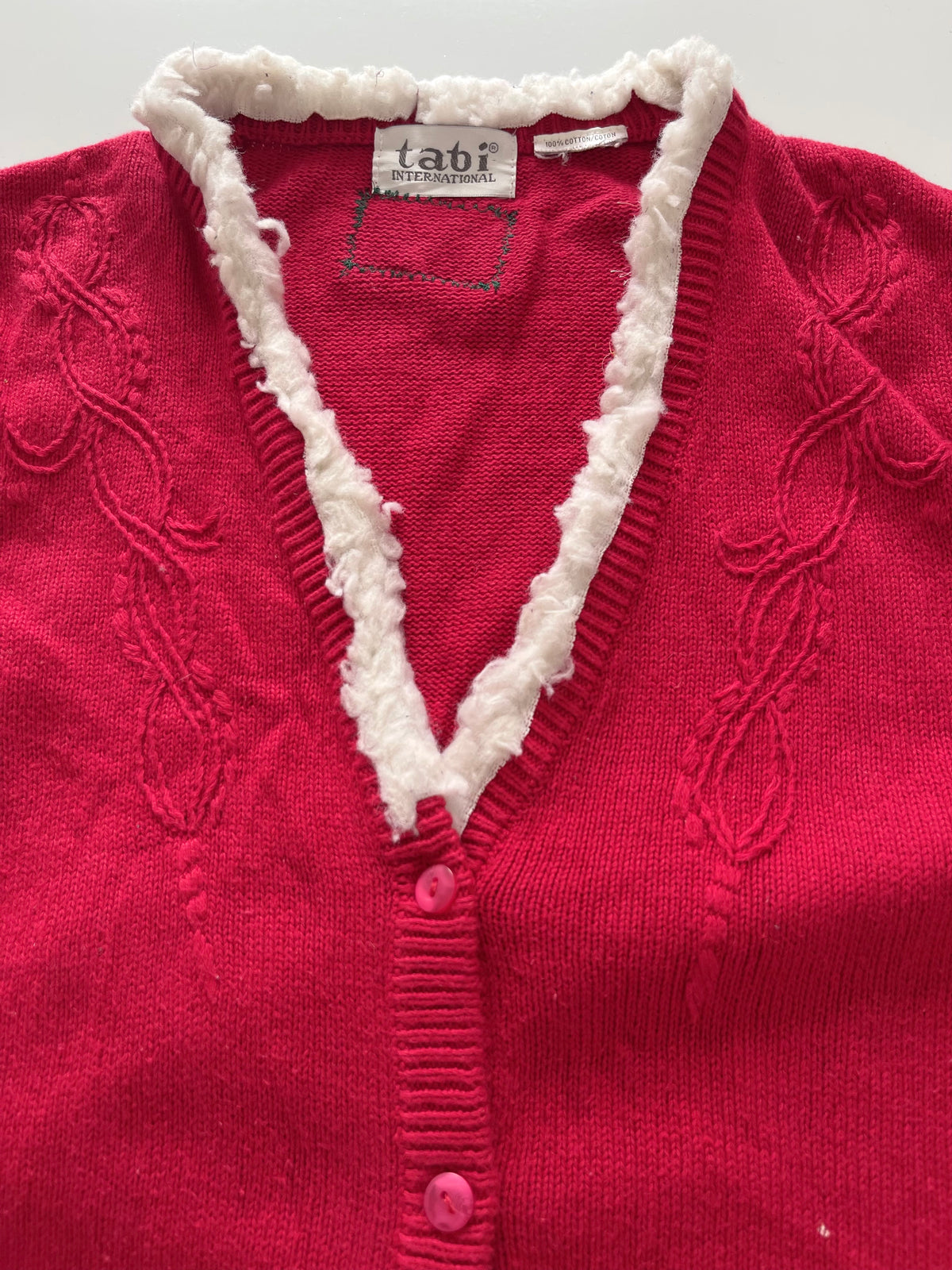 Tabi International Embroidered Christmas Vest Sweater-Bust 40