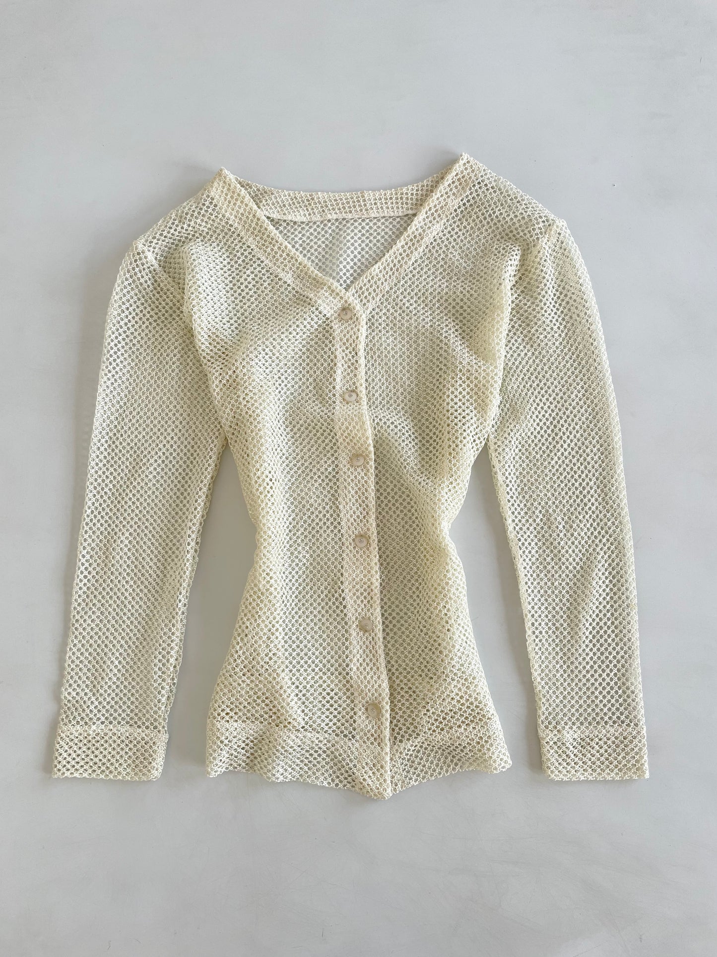 Crochet Sheer Shirt -Bust 44