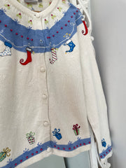 Croft & Barrow Embroidered 
Christmas Sweater-Bust 46