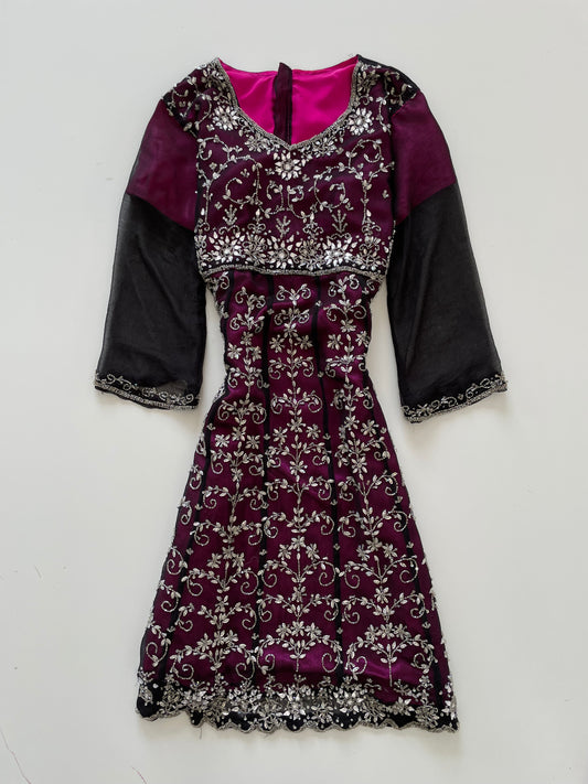 Heavily Embroidered Dress-Bust 40