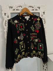 Annex Embroidered Vintage Sweater-Bust 46