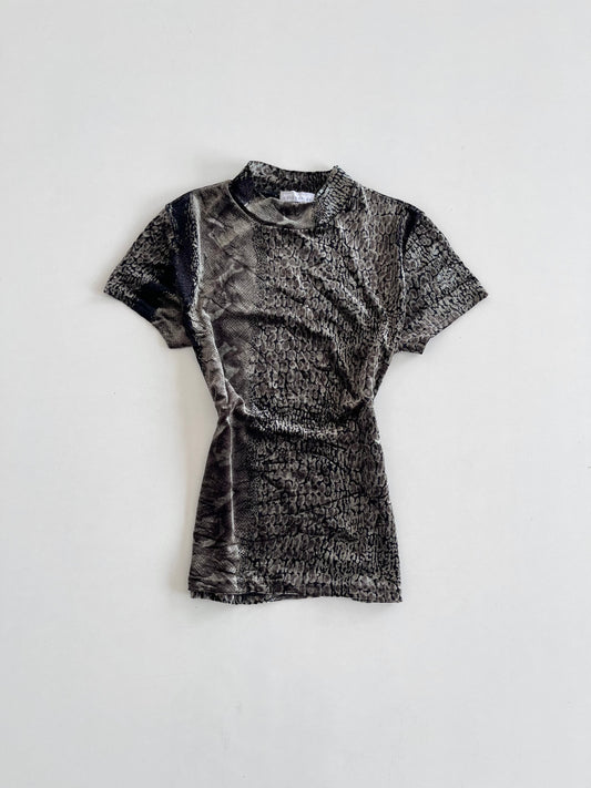 Pure & Simple Animal Textured Top-Bust 34