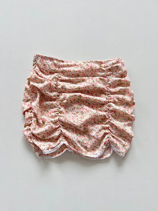 Floral Ruched Skirt-Waist 28