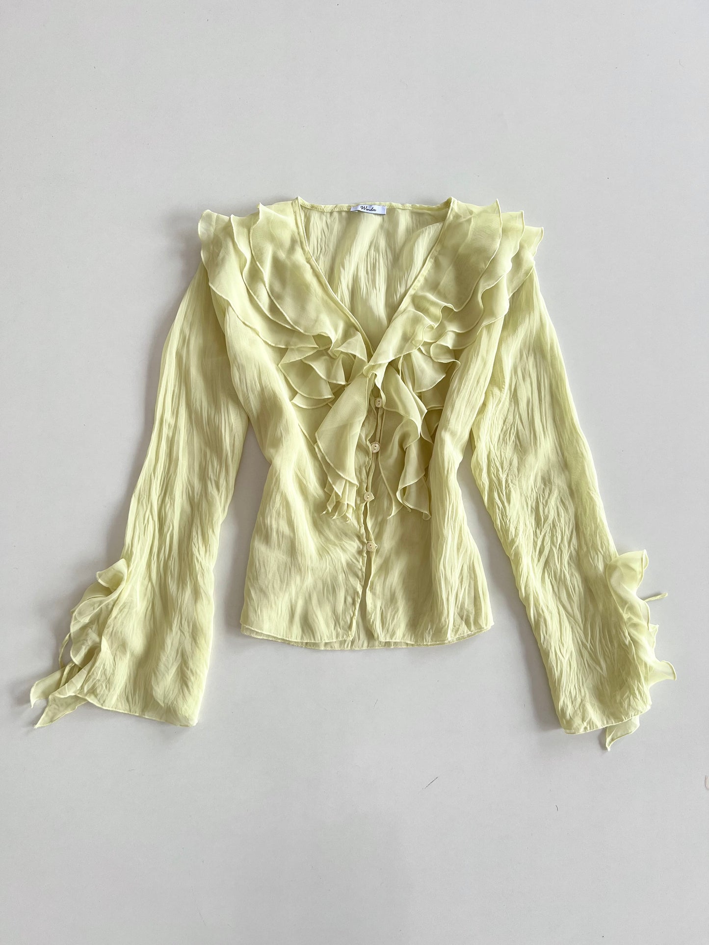 Wonder Vintage Ruffle Top-Bust 44