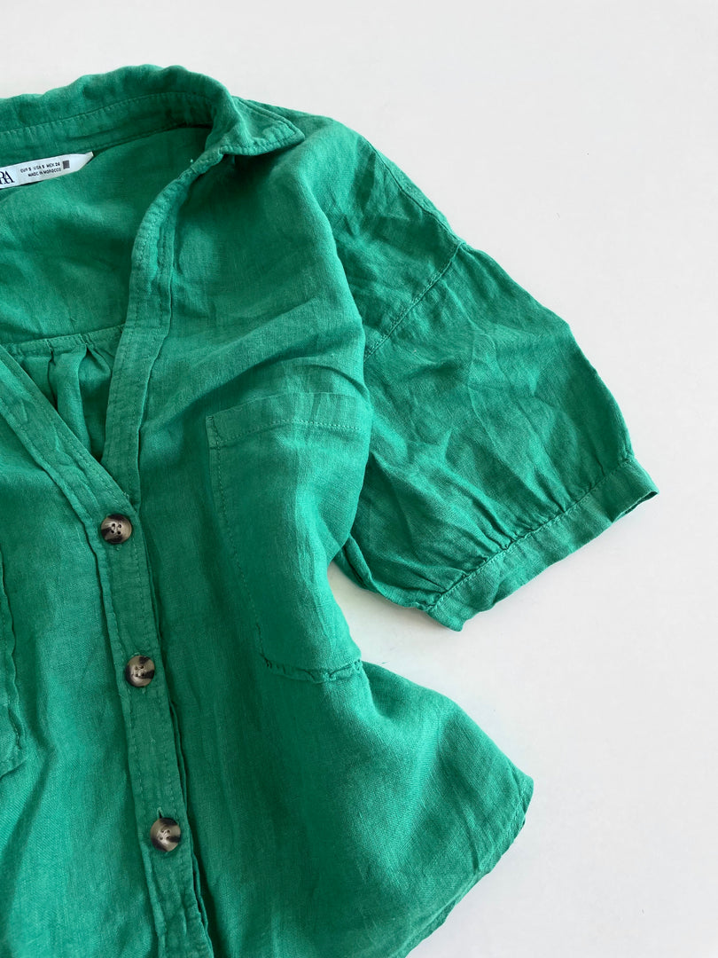 Zara Linen Shirt-Bust 44