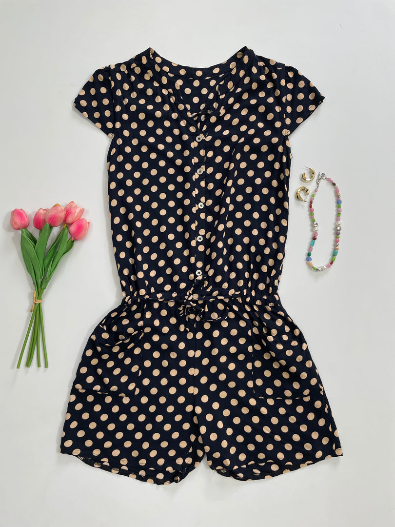 Polka dot Romper-Bust 34