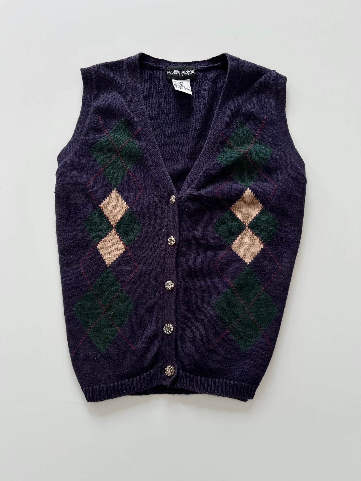 Sag Harbor Petite Embroidered Sweater-Bust 44