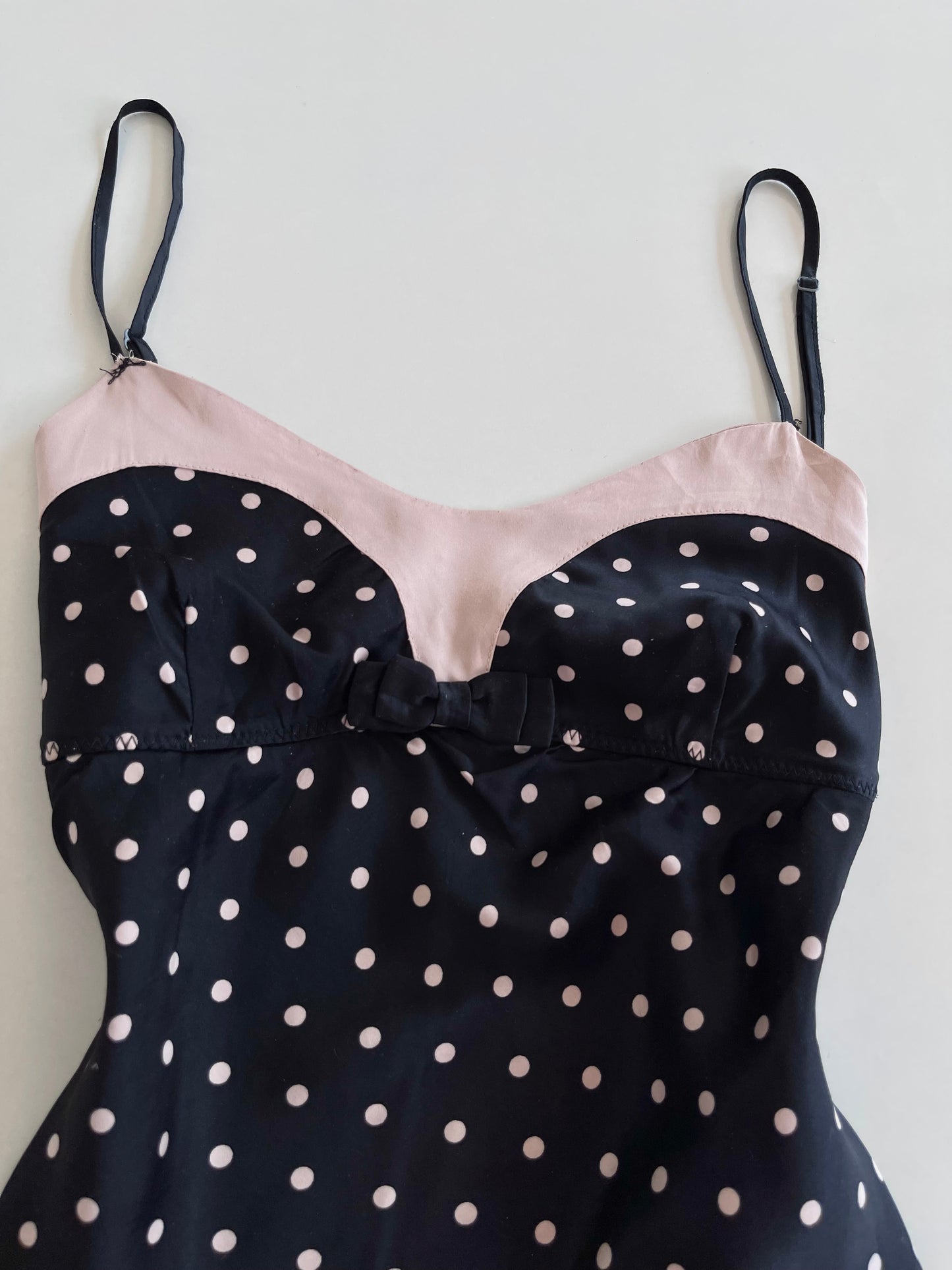 Undiz Polka Dot Satin Top-Bust 38 to 40